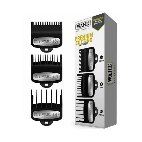 Wahl Professional Premium Clipper Cutting Guides 3 set Attachment combs