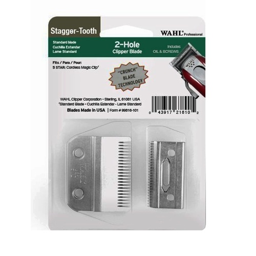 Wahl Professional 5 Star MAGIC Clip Stagger Tooth Replacement Blade Set - 02161-400