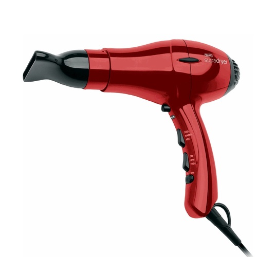 Wahl Professional Supa Dryer Tourmaline Ionic Hair Dryer - Red Hairdryer