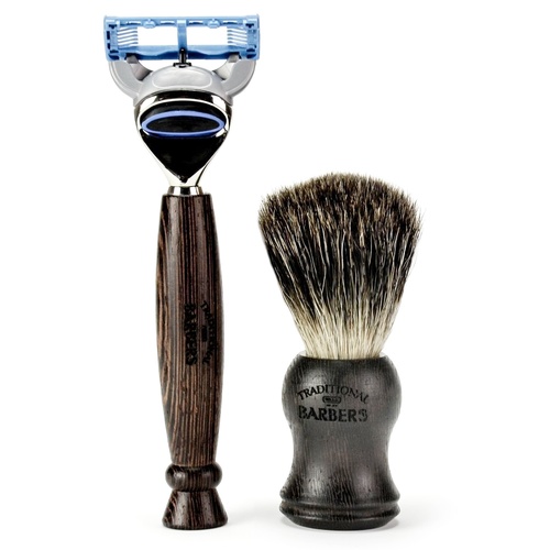 Wahl Traditional Barbers Wenge Wood Shave Set - TB-WWGS