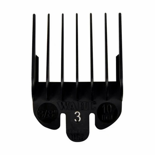 Wahl Professional Clipper No: 3 Cutting Comb Guide - 3/8" - 10mm Black