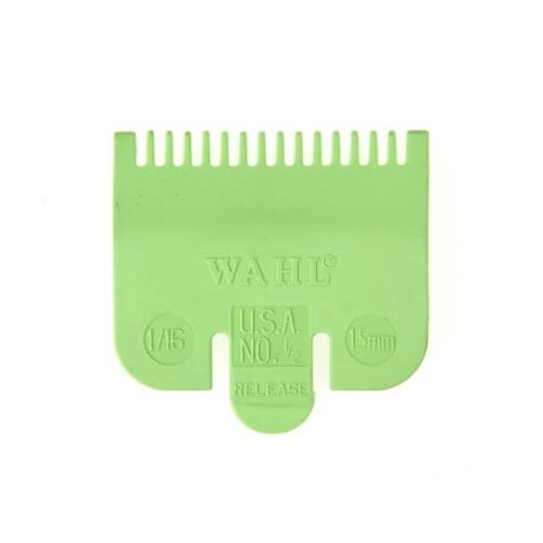 Wahl Professional Clipper No: 1/2 Cutting Comb Guide Attachment - 1/16" - 1.5mm Green