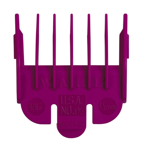 Wahl Professional Clipper No: 1.5 (1 & 1/2) Cutting Comb Guide Attachment - 3/16" - 4.5mm Purple