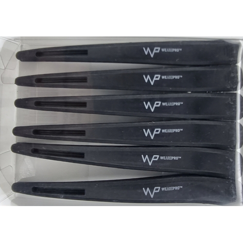 We-Are-Pro Professional Black Sectioning Clips 6 Pack