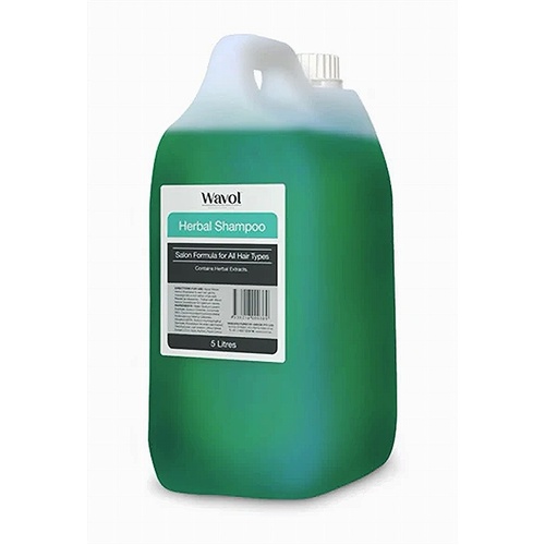 Wavol Herbal Shampoo Salon Formula for All Hair Types - Bulk 5 Litre