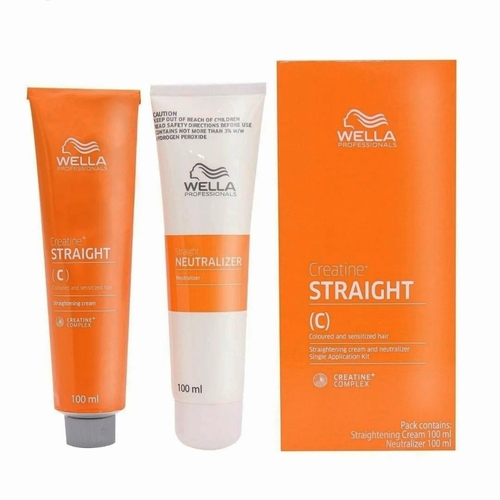 Wella Creatine + Straight (C) Coloured Sensitized Hair 100ml Kit