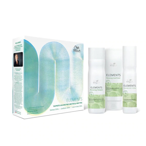 Wella Professional Elements Trio Pack Shampoo/ Conditioner & Leave In Spray