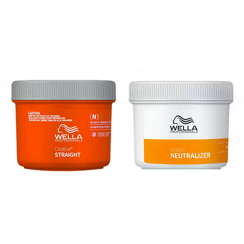 Wella Creatine + Straight (N) Normal to Resistant Hair 400ml Kit