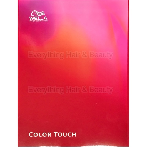 Wella Professional Color Touch Hair Colour Shades Chart 2025