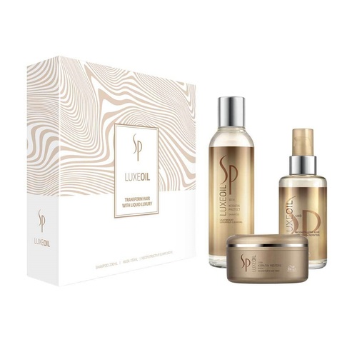 Wella Professionals SP Luxe Oil Trio Pack Shampoo Reconstructive Elixir & Restore Mask Luxeoil