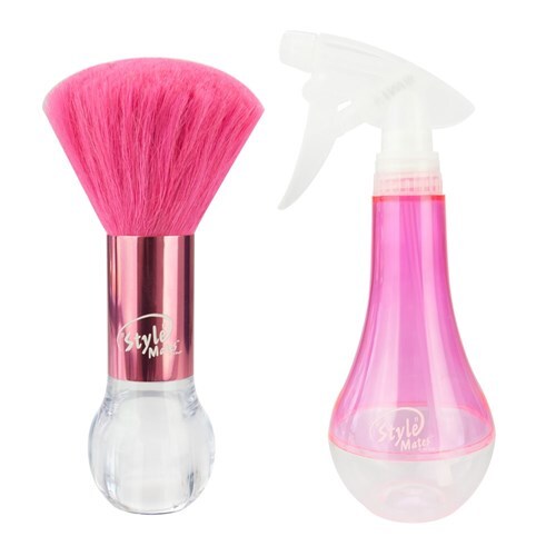 Wet Brush Neck Duster and Spray Bottle Pink Combo