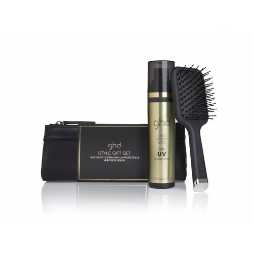ghd Style Gift Set Black with Heat Protect & Mini Paddle Brush