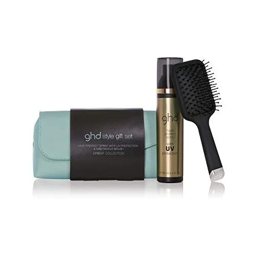 ghd Style Gift Set Mint Bag, Heat Protect Spray & Mini Paddle Brush 